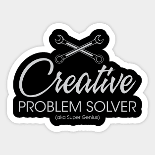 Mechanical Creative Problem Solver Sticker